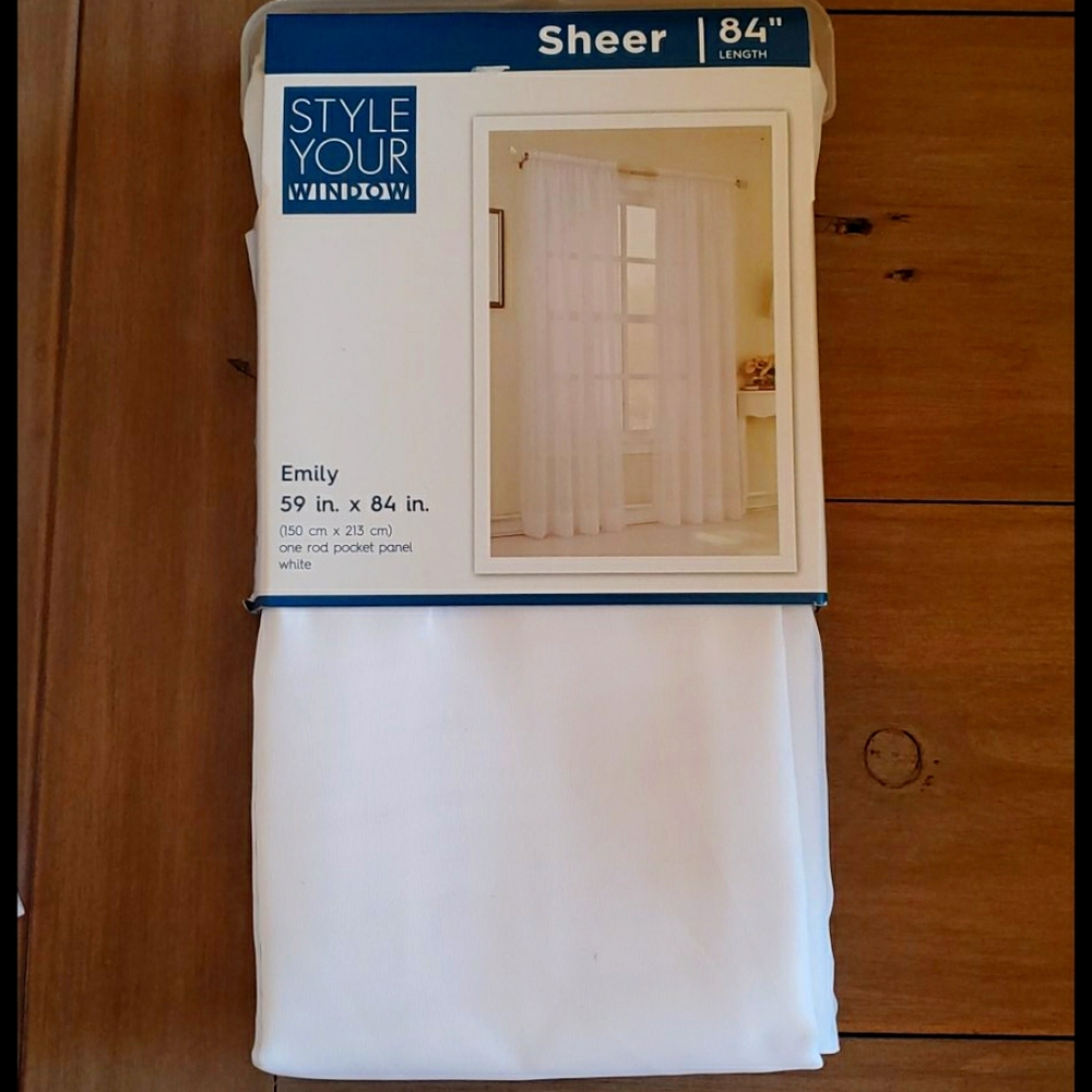 White Sheer Panels